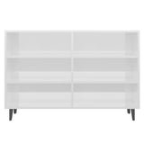 Sideboard High Gloss White 103.5x35x70 cm Engineered Wood 806046