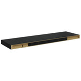Floating Wall Shelves 4 pcs Black 80x23.5x3.8 cm MDF 323837