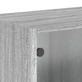 Wall Cabinets with Glass Doors 2 pcs Grey Sonoma 68.5x37x35 cm 836508