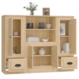 Highboards 3 pcs Sonoma Oak Engineered Wood 3185314
