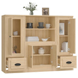 Highboards 3 pcs Sonoma Oak Engineered Wood 3185314