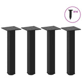 Coffee Table Legs 4 pcs Black 42-44 cm Steel 4012452