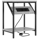 Bedside Cabinet 2 pcs Grey Sonoma 38 x 30 x 48 cm 859587
