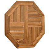 Table Top 50x50x2.5 cm Octagonal Solid Wood Teak 366663
