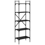 Bookcase Black Oak 56 x 32 x 174 cm Engineered Wood 882148