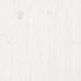 Bed Frame without Mattress White Solid Wood 140x190 cm 815025