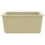 ZNTS Granite Kitchen Sink Single Basin Beige 144868