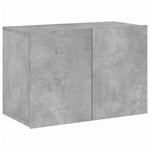 ZNTS 5 Piece TV Wall Units Concrete Grey Engineered Wood 3216492