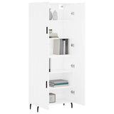 Highboard White 69.5x34x180 cm Engineered Wood 3195691