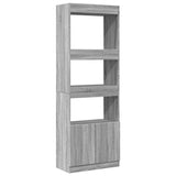 Highboard Grey Sonoma 63x33x180 cm Engineered Wood 3309605