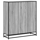 Bookcase Grey Sonoma 97.5x33x107.5 cm Engineered Wood and Metal 3300863