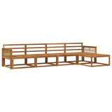 Outdoor Sofa Set 5 pcs Natural Solid Acacia Wood 3382487