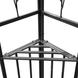 Gazebo 3.97 x 2.96 x 2.68 m Wine Red Polyester and Steel 42030527