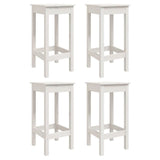 5 Piece Garden Bar Set White Solid Wood Pine 3154746