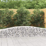 Arched Gabion Basket 400x50x40/60 cm Galvanised Iron 153412