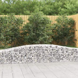 Arched Gabion Baskets 8 pcs 400x50x40/60 cm Galvanised Iron 3145923