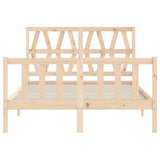 Bed Frame without Mattress 140x200 cm Solid Wood Pine 3192491