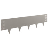 Lawn Edging 10 pcs 100 x 25 cm Steel Rusty 8008620