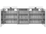 Bathroom Cabinet Set 3 pcs 110 x 10.5 x 60.5 cm Engineered wood 3403725