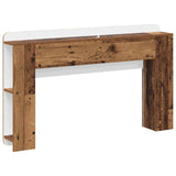 Headboard Cabinet with Storage Old Wood Engineered Wood 8001208