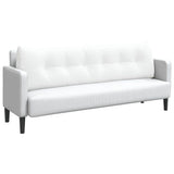 Back Pillow White 180 x 24 x 50 cm Fabric 42014568