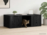 Cat Crate Furniture Black Oak 100 x 49 x 45 cm Engineered Wood 8014760