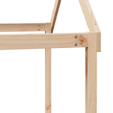 High Sleeper Bed without Mattress 90x190 cm Single Solid Wood Pine 3282138
