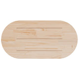 Table Top 100x50x2,5 cm Solid Wood Pine Oval 824360