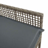 Garden Chair 2 pcs Grey 55 x 53 x 85 cm Poly Rattan 42003447