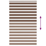 Zebra Blind Brown 145x230 cm Fabric Width 140.9 cm Polyester 4014400