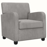 Armchair Light Grey Velvet 42043412
