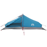 Backpacking Tent Blue 2-Person 185T Polyester with PU Coating 42018575