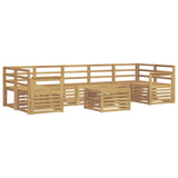 Outdoor Sofa Set 8 pcs White Solid Acacia Wood 3391539