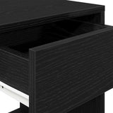Bedside Cabinets with Drawer 2 pcs Black Oak 35x34x66.5 cm 858716