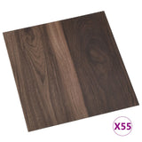 Self-adhesive Flooring Planks 55 pcs PVC 5.11 m Dark Brown 324663