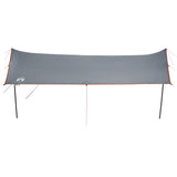 Camping Tarp Grey and Orange 460x305x210 cm Waterproof 94687