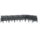 Garden Sofa Set Anthracite Steel 3378992