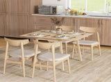 Solid Wood Folding Dining Table, Drop Leaf Table for 2-4 People, Rectangle Kitchen Table for Small T3398P342964