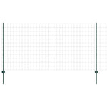 Fence with Posts Green 1.2 x 10 m Steel 3335992