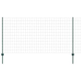 Welded Wire Fence 25 x 1.2 m PVC-Coated Steel Green 3336023