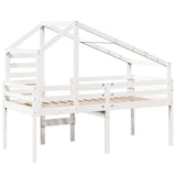 High Sleeper Bed without Mattress White 80x200 cm Solid Wood Pine 3281975