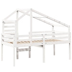 High Sleeper Bed without Mattress White 80x200 cm Solid Wood Pine 3281975