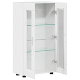 Sideboard with Shelf FLORIN High Gloss White 55.5 x 29 x 100 cm 880255