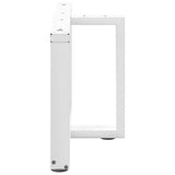 Coffee Table Legs T-Shaped 2 pcs White 60x25x cm Steel 4013033