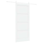 Sliding Door White 86 x 198.5 cm Solid pine wood and steel 3333707