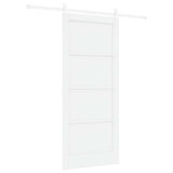 Sliding Door White 86 x 198.5 cm Solid pine wood and steel 3333707