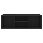 Shoe Storage Bench Black 105x35x35 cm Engineered Wood 804464