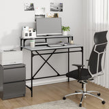 Desk Grey Sonoma 100x50x90 cm Engineered Wood and Iron 826702