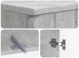 3 Piece Bathroom Cabinet Set ZWOLLE Concrete Grey 3417435