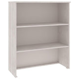 Top for Highboard HAMAR White 85x35x100 cm Solid Wood Pine 340509